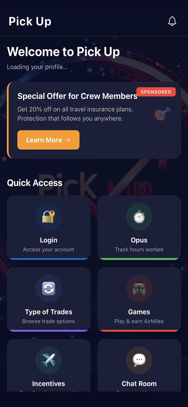 Pick Up Opus hour tracking